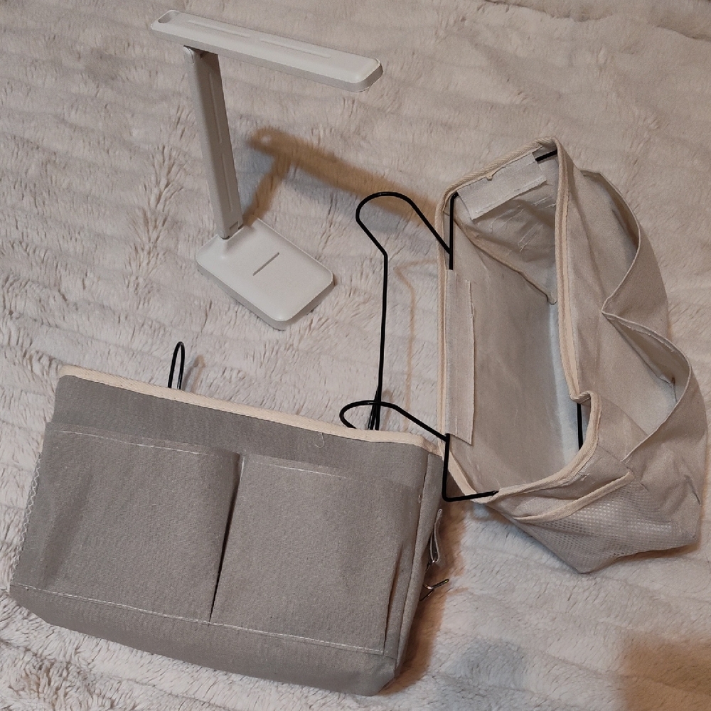 Dorm Essentials - Storage Organizer Set with Desk Lamp (Read Description)